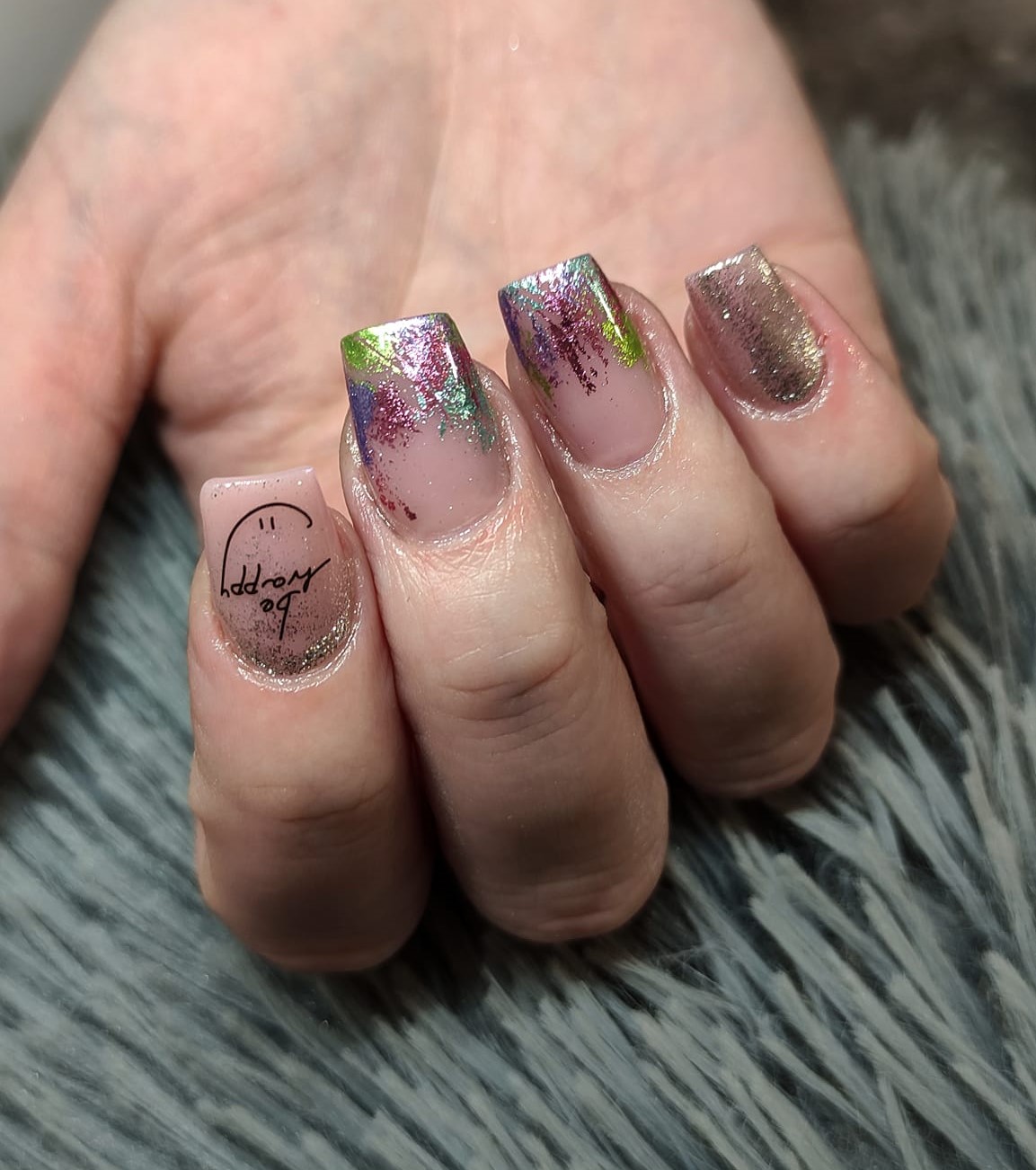 custom nail art Projekt Francie ikona